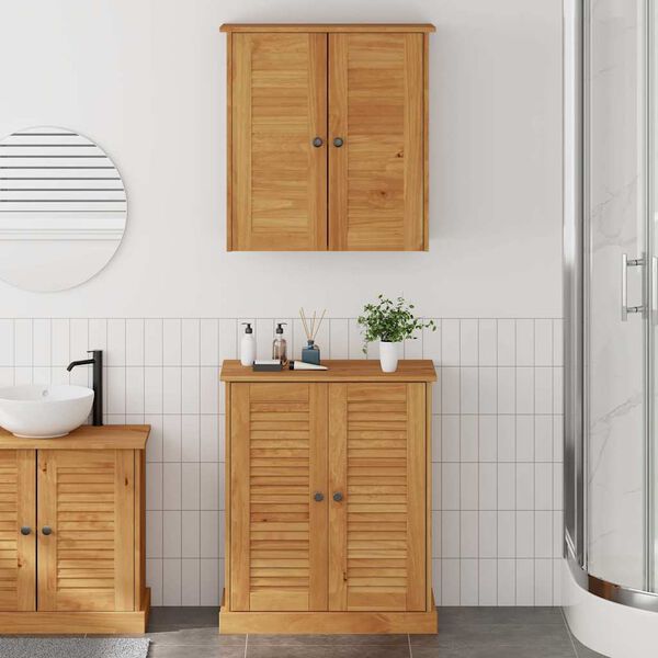 vidaXL Ensemble de mobilier de salle de bain avec &eacute;tag&egrave;re VIGO 2 pcs