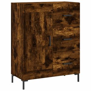 vidaXL Buffet ch&ecirc;ne fum&eacute; 69,5x34x90 cm bois d'ing&eacute;nierie
