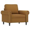 vidaXL Fauteuil avec repose-pied Marron 60 cm Velours