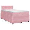 vidaXL Lit boxspring avec matelas Rose 120 x 190 cm Velours