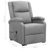 vidaXL Fauteuil Gris clair Tissu