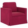 vidaXL Canap&eacute; 2 pcs Bordeaux 158 x 78 x 80 cm Velours