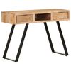 vidaXL Bureau 107x45x79 cm Bois d'acacia solide avec bord naturel