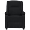 vidaXL Fauteuil électrique de massage Noir Tissu
