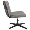 vidaXL Chaise pivotante de bureau Gris clair Tissu