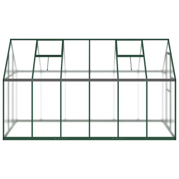 vidaXL Serre avec cadre de base vert 334x169x195 cm aluminium