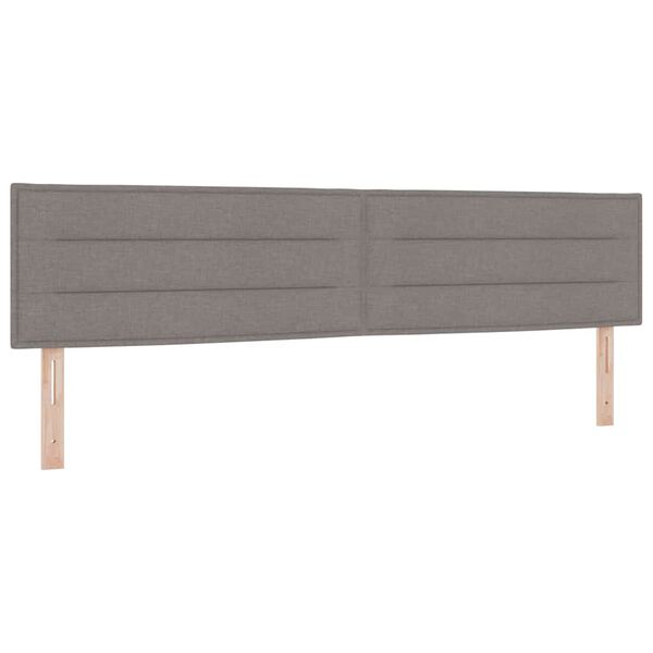 vidaXL T&ecirc;te de lit Taupe 200 cm tissu