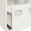 vidaXL Buffet blanc 68x39x73,5 cm acier laminé à froid