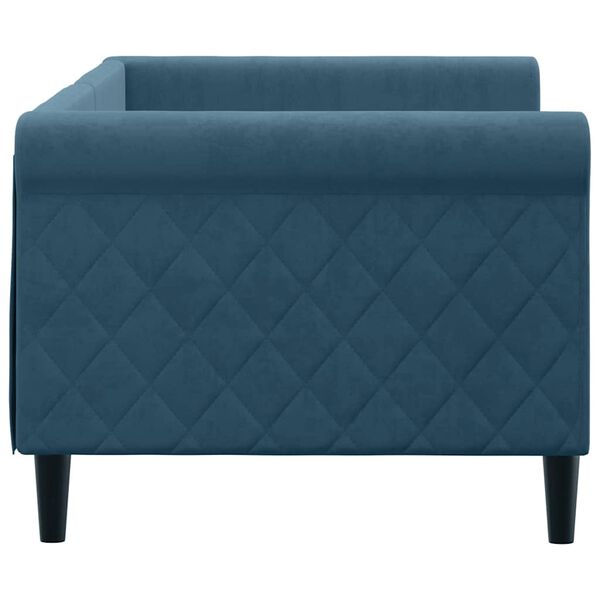 vidaXL Lit de repos sans matelas bleu 80x200 cm velours