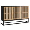 vidaXL Buffet noir 105x30x65 cm bois d'ing&eacute;nierie