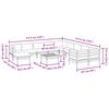 vidaXL Salon de jardin avec coussins 12 pcs bois massif sapin douglas