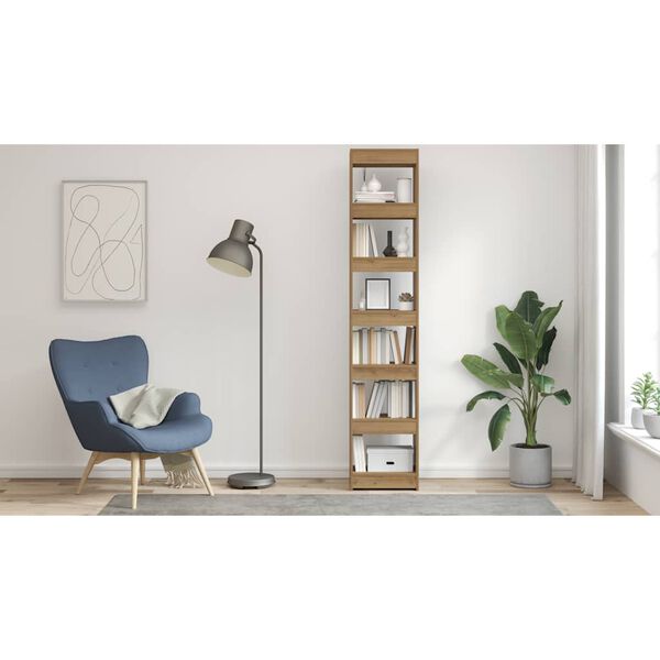 vidaXL Bibliothèque/Séparateur de pièce chêne artisanal 40x30x198 cm