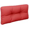 vidaXL Coussin de palette rouge 80x40x12 cm tissu