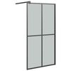 vidaXL &Eacute;cran de douche 100x195 cm Verre tremp&eacute; fonc&eacute;