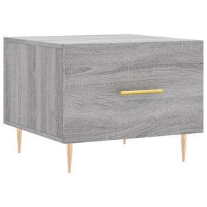 vidaXL Table basse Sonoma gris 50x50x40 cm Bois d'ing&eacute;nierie