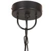 vidaXL Lampe suspendue industrielle 25 W Noir Rond 32 cm E27