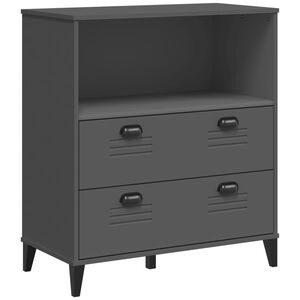 vidaXL Biblioth&egrave;que VIKEN gris anthracite 80x40x90cm bois d'ing&eacute;nierie