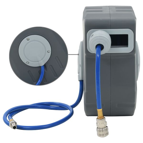 vidaXL Enrouleur automatique de tuyau d'air 3/8" 12 m