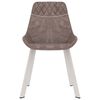 vidaXL Chaises &agrave; manger lot de 2 marron similicuir