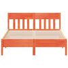 vidaXL Cadre de lit sans matelas cire marron 140x190cm bois pin massif