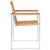 vidaXL Chaises de jardin lot de 8 avec coussins Bois d'acacia solide