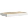 vidaXL Étagères flottantes 2 pcs chêne et blanc 50x23x3,8 cm MDF