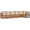 vidaXL Ensembles de canap&eacute;s 6 pcs Naturel Bois d'Acacia Massif