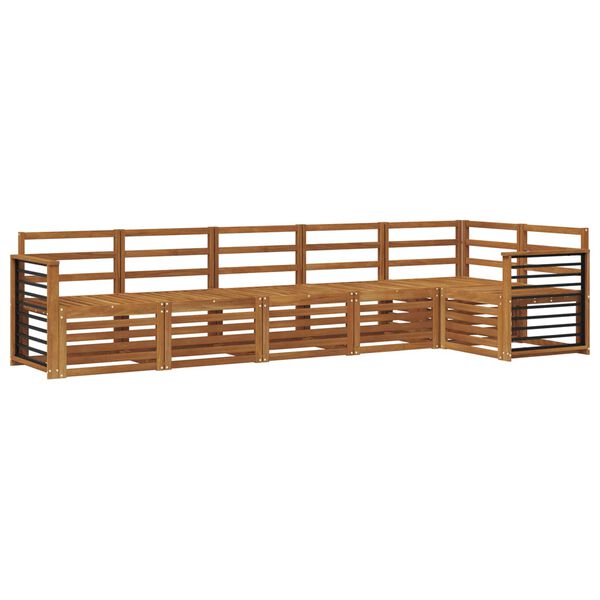 vidaXL Ensembles de canap&eacute;s 6 pcs Naturel Bois d'Acacia Massif