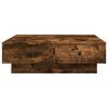 vidaXL Table basse Ch&ecirc;ne fum&eacute; 90x90x28 cm Bois d'ing&eacute;nierie