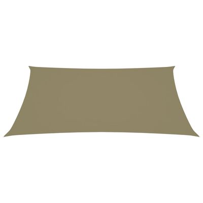 vidaXL Voile de parasol tissu oxford rectangulaire 2x3 m beige