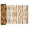 vidaXL Cl&ocirc;ture de jardin Carbonis&eacute; 500 x 80 cm Roseau