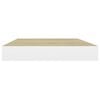 vidaXL &Eacute;tag&egrave;res flottantes 4 pcs Ch&ecirc;ne et blanc 40x23x3,8 cm MDF