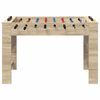 vidaXL Table de Foosball Ch&ecirc;ne Sonoma 125 x 60,5 x 80 cm