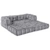 vidaXL Canapé modulaire 2 pcs Gris 140 x 70 x 56 cm tissu