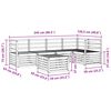 vidaXL Ensembles de canap&eacute;s 6 pcs Naturel Bois d'Acacia Massif