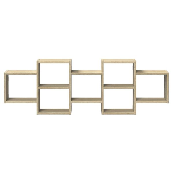 vidaXL &Eacute;tag&egrave;re murale ch&ecirc;ne sonoma 129x18x42 cm bois d'ing&eacute;nierie