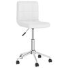 vidaXL Chaises pivotantes &agrave; manger lot de 6 blanc similicuir