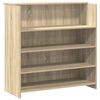 vidaXL Bureau r&eacute;ception ch&ecirc;ne sonoma 200x50x103,5 cm bois d'ing&eacute;nierie