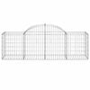 vidaXL Paniers &agrave; gabions arqu&eacute;s 40 pcs 200x50x60/80 cm fer galvanis&eacute;