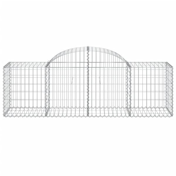 vidaXL Paniers &agrave; gabions arqu&eacute;s 40 pcs 200x50x60/80 cm fer galvanis&eacute;