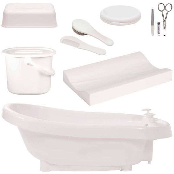 B&eacute;b&eacute;-Jou Ensemble de baignoire thermo DeLuxe Click blanc 499601