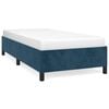 vidaXL Cadre de lit sans matelas bleu fonc&eacute; 90x190 cm velours