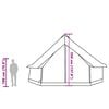vidaXL Tente familiale tipi 12 personnes vert imperm&eacute;able