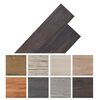 vidaXL Planches de sol 36 pcs Marron fonc&eacute; 5,02 m&sup2; PVC