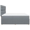 vidaXL Sommier &agrave; lattes de lit avec matelas Gris clair 180x200cm Tissu
