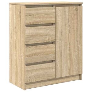 vidaXL Buffet avec tiroirs ch&ecirc;ne sonoma 71x35x84 cm bois d'ing&eacute;nierie