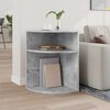 vidaXL Table d'appoint Gris b&eacute;ton 39,7 x 39,7 x 60 cm