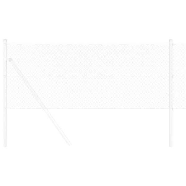 vidaXL Cl&ocirc;ture hexagonale Argent&eacute; 0,6 x 25 m Acier galvanis&eacute;