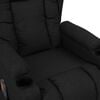 vidaXL Fauteuil de massage Noir Tissu