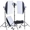Kit Photo 3 Flashes Softbox 50x70 & d&eacute;clencheur
